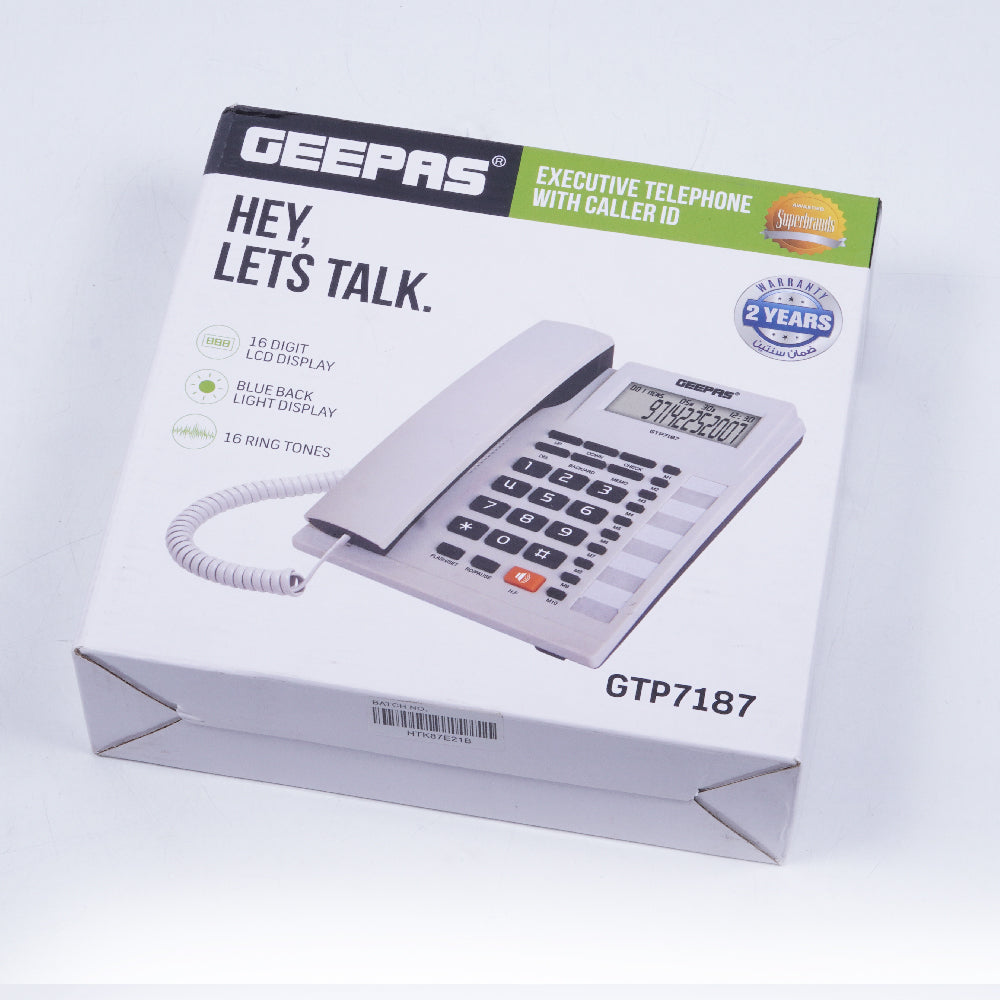 GEEPAS ID TELEPHONE GTP7187
