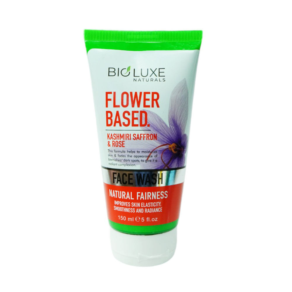 BIOLUXE SAFFRON&ROSE FLOWER BASED FACE WASH 150ML