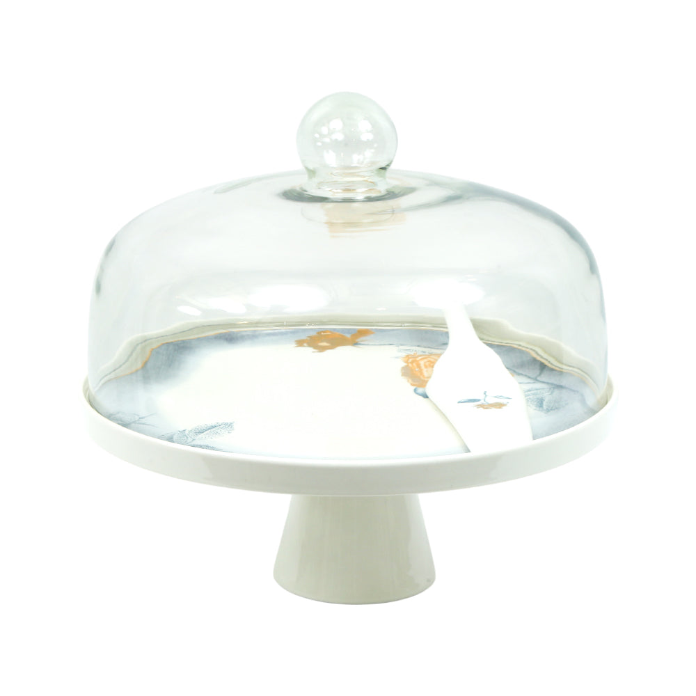 CAKE DISH WITH SPOON ANGELA MK124