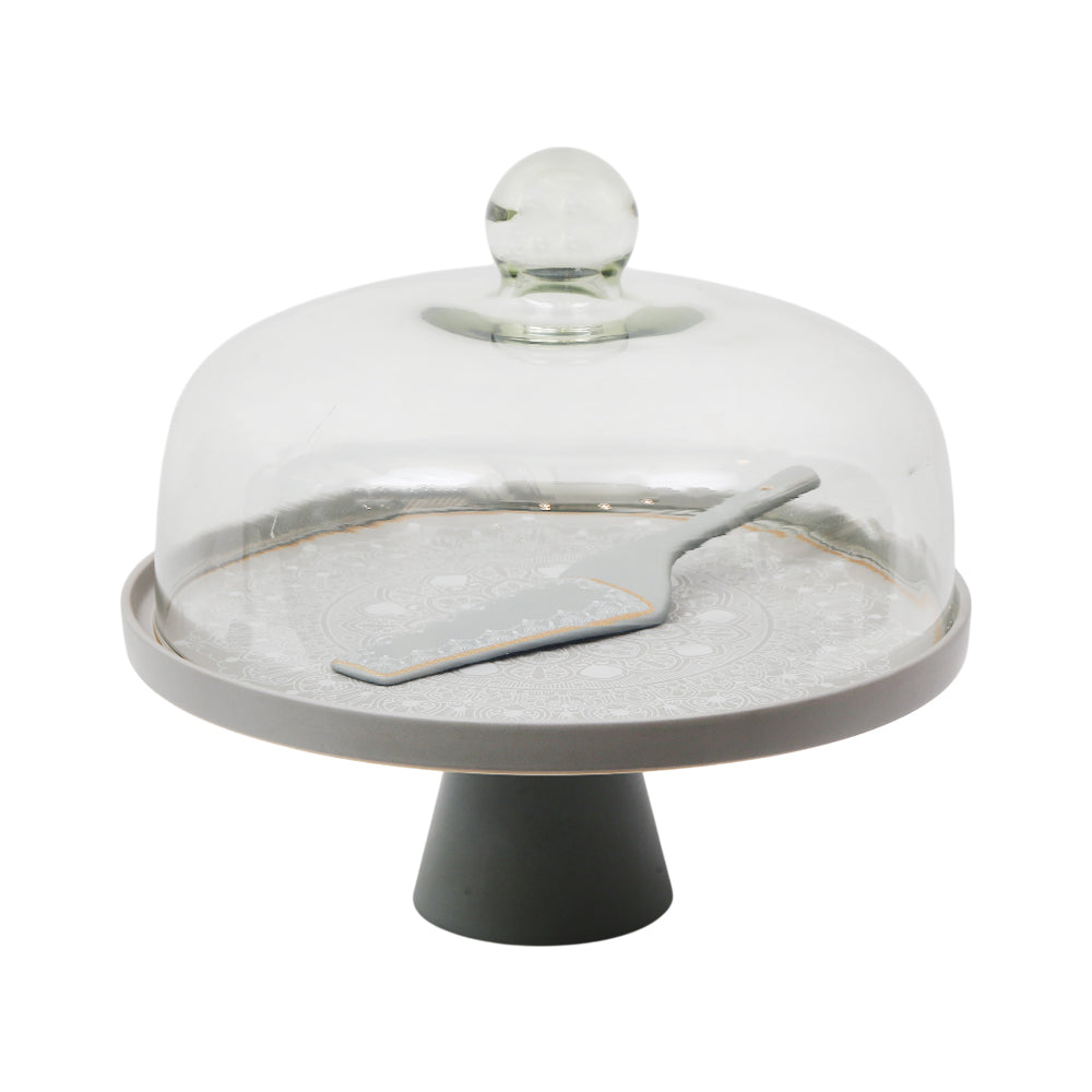 CAKE DISH WITH SPOON ANGELA MK294