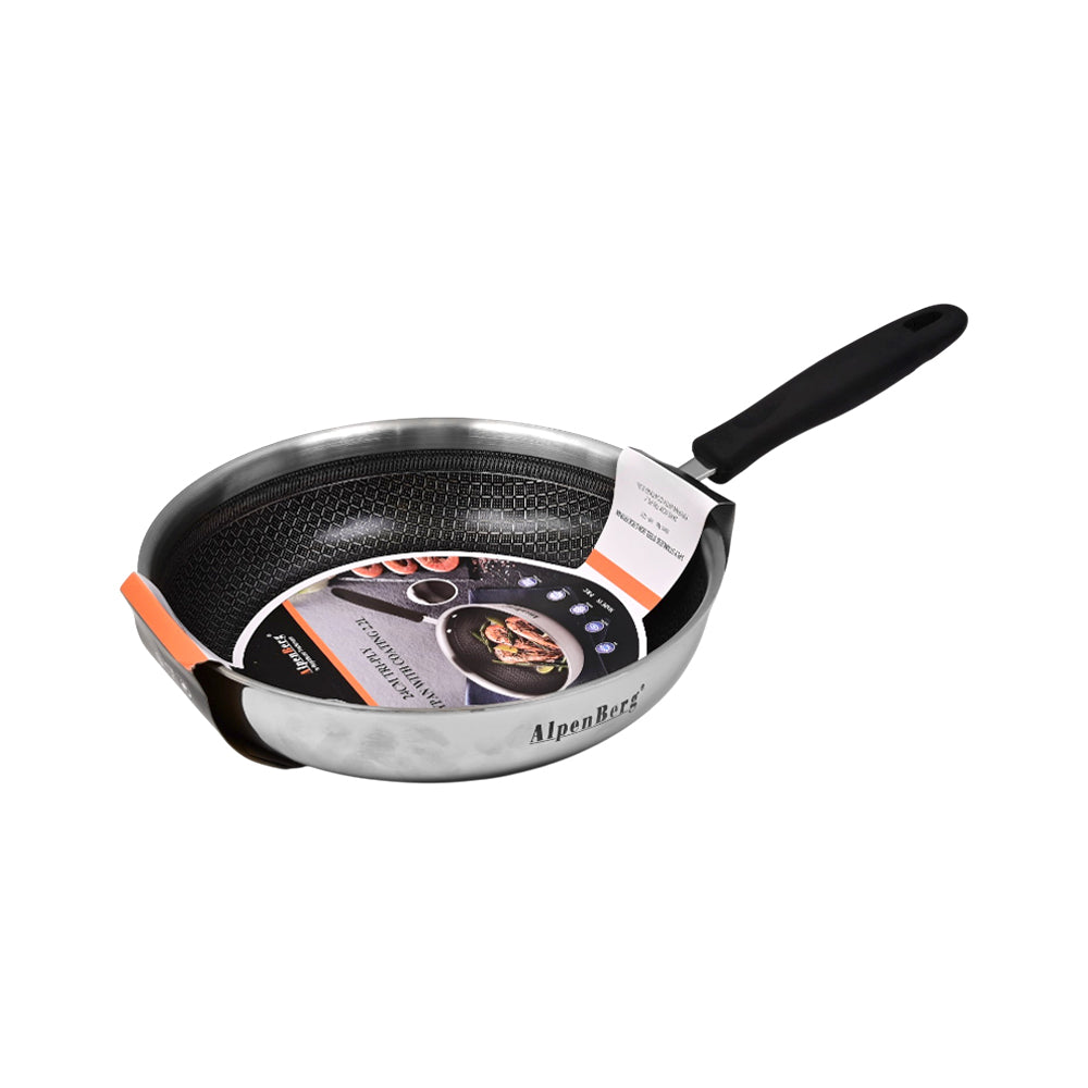 FRY PAN ALPEN BERG 24 CM HONEY COMB STAINSTEEL HP-101