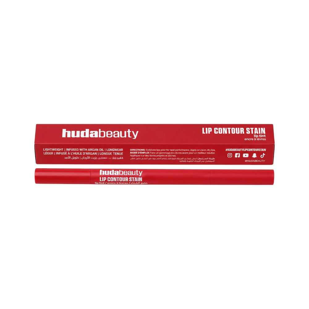 HUDA LIP STAIN CHERRY RED 1.0 ML