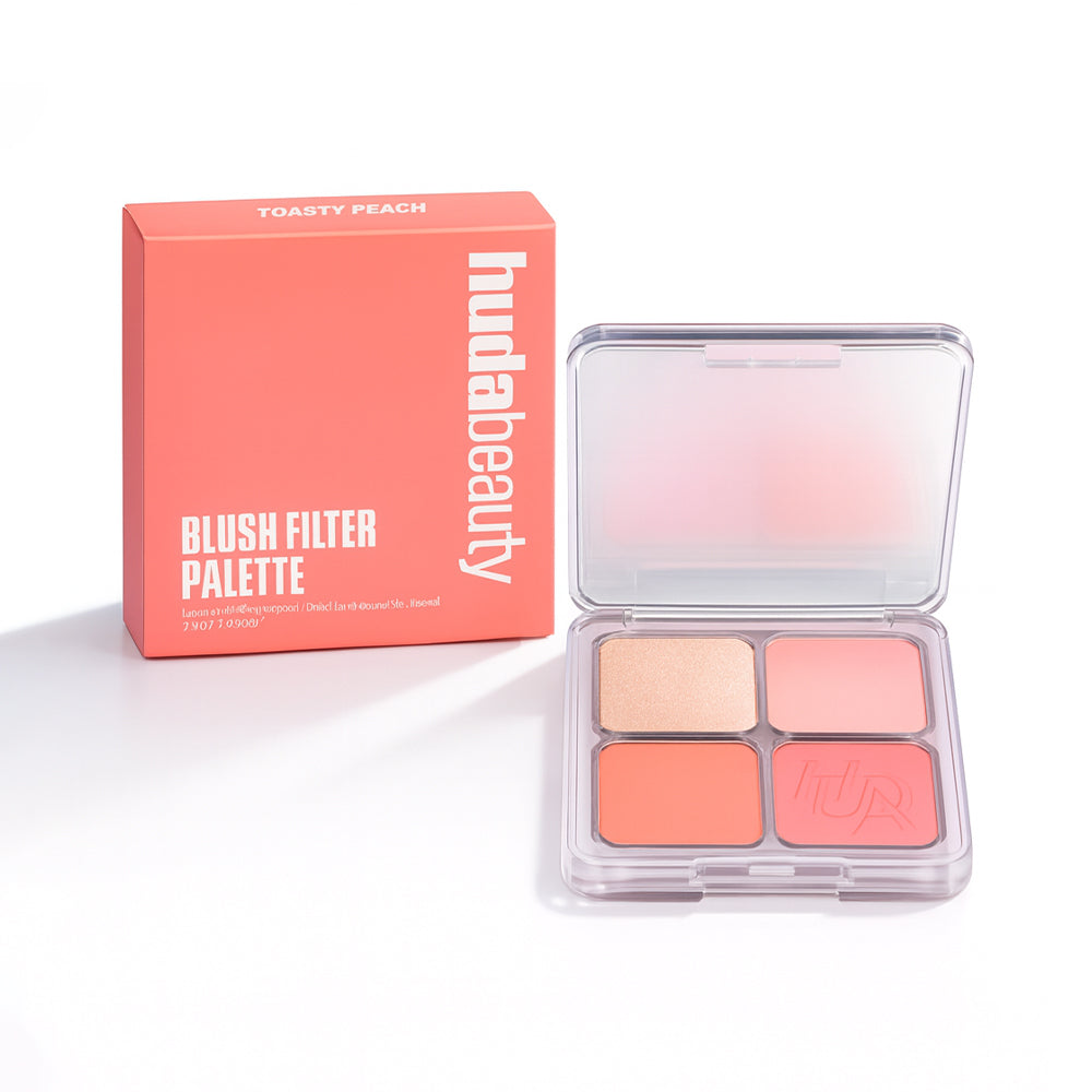 HUDA BLUSH FILTER BLUSH PALETTE TOASTY PEACH 7.5G