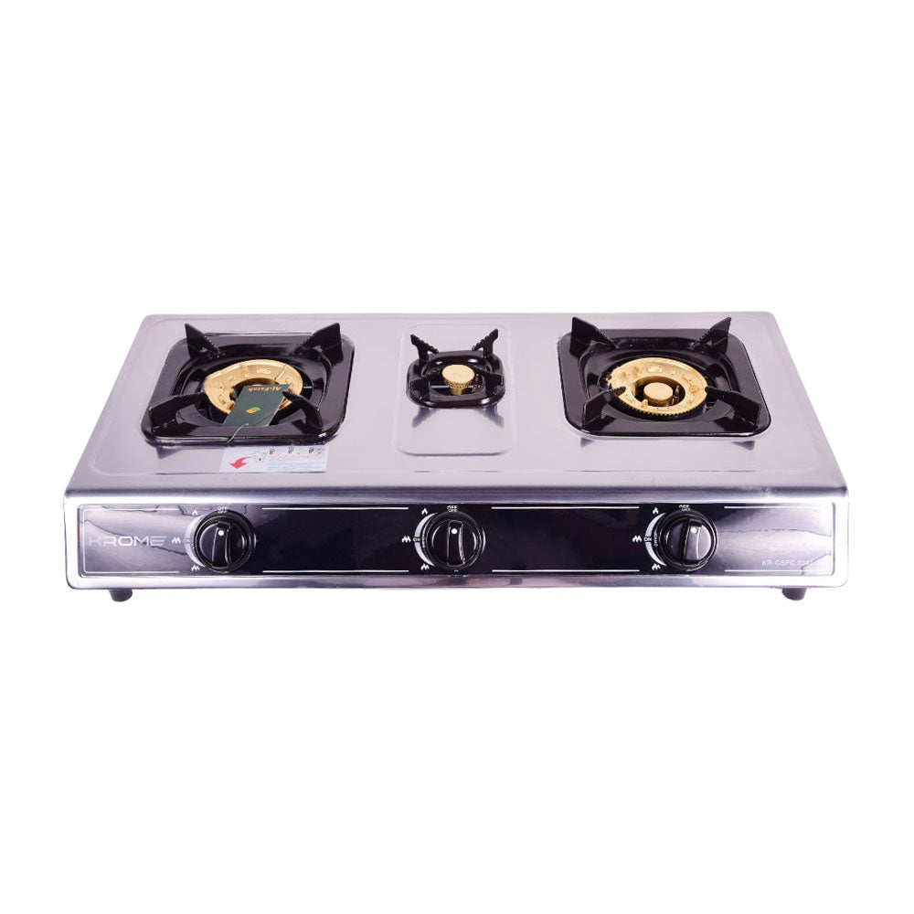 KROME BURNER GAS STOVE KR-GSFC3041