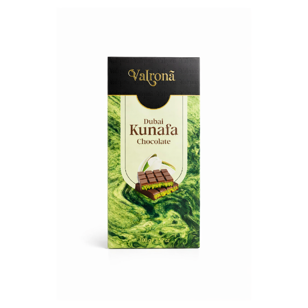 VALRONA CHOCOLATE BAR DUBAI KUNAFA 100 GM