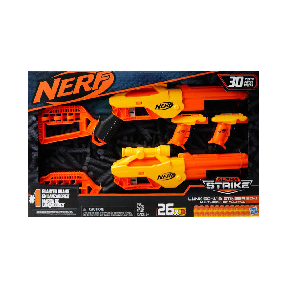 E7580 NERF SOFT BULLET GUN LYNX & STINGER (8+ YEAR) H.B