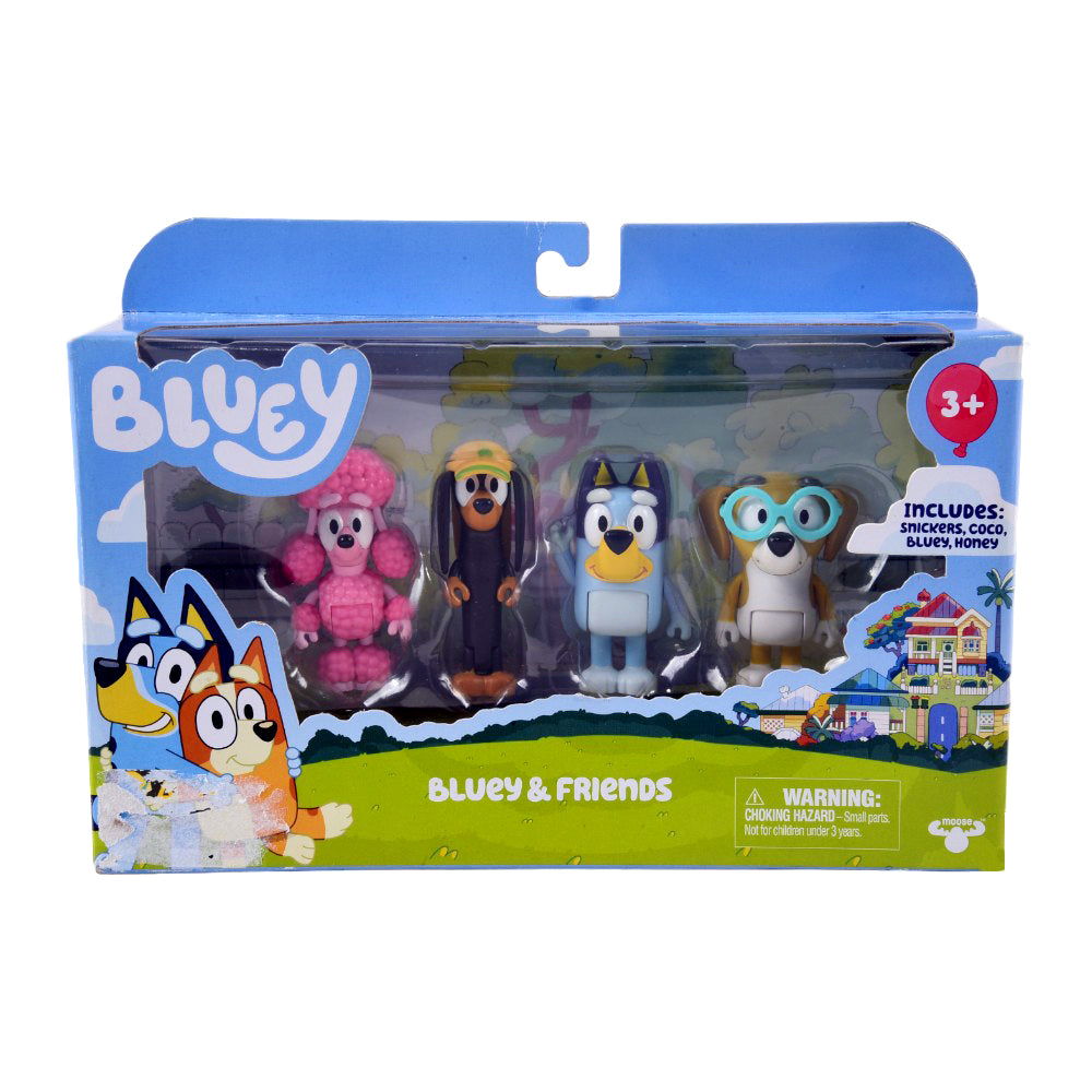 13013-14 BLUEY & FRIENDS FIGURE SET 4PC D