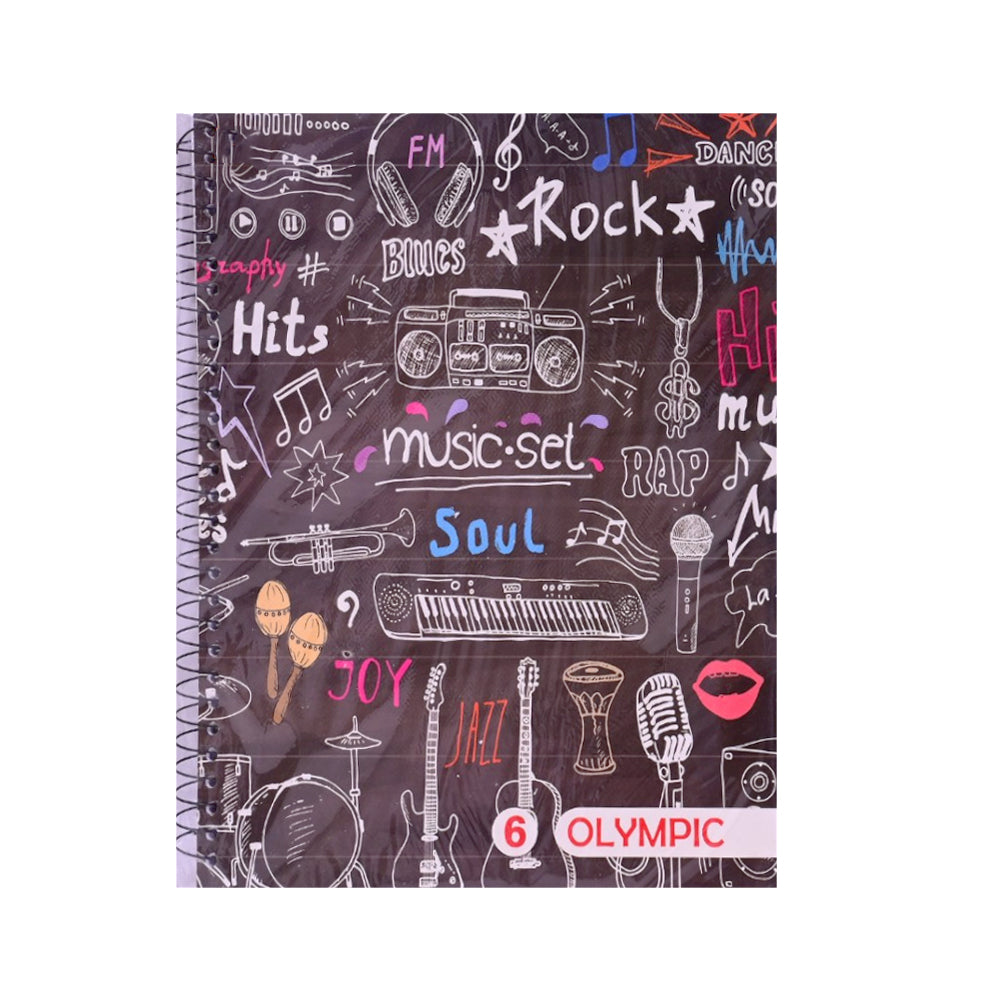 OLYMPIC RING NOTEBOOK 6 SUBJECT R.E