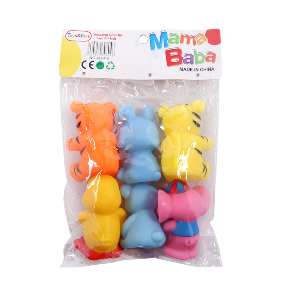 Al04 6 6Pcs Chuchu Animals Pvc