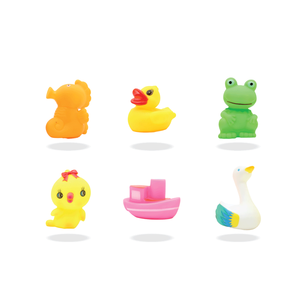 SA05-6 MAMA BABA SEA ANIMAL CHUCHU 6PC A.I (3+ MONTH)