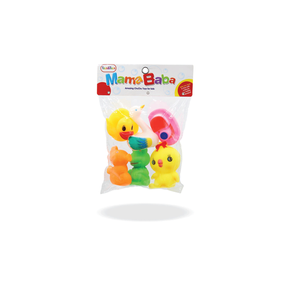 SA05-6 MAMA BABA SEA ANIMAL CHUCHU 6PC A.I (3+ MONTH)
