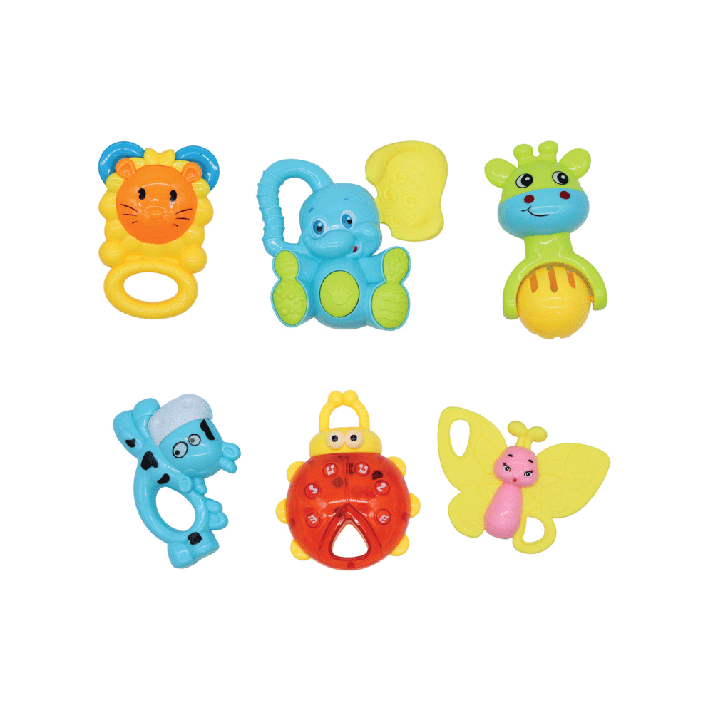 RA-09 RATTLE SET 6PCS IN PVC HST