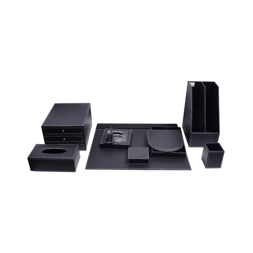 OFFICE SET 11PC LEATHER IR T-2002