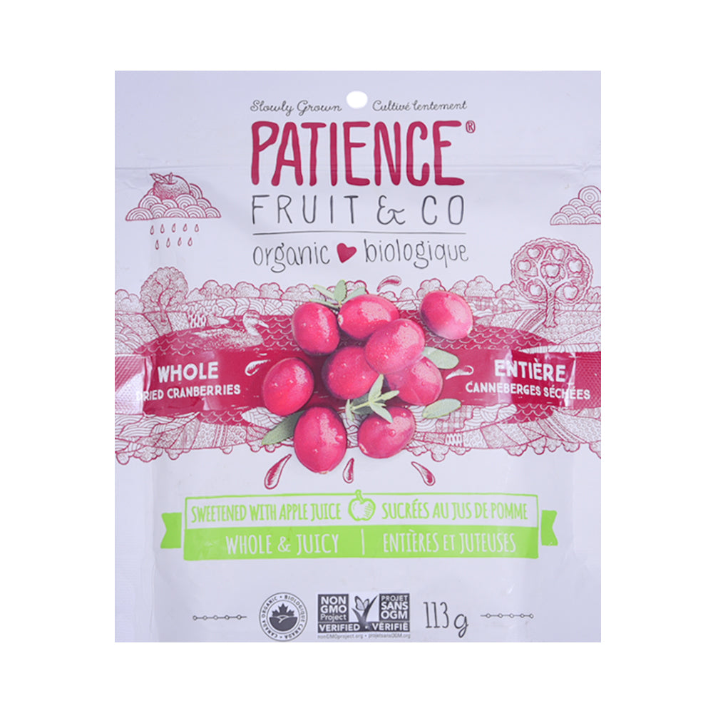 PATIENCE ORGANIC CRANBERRIES 113GM