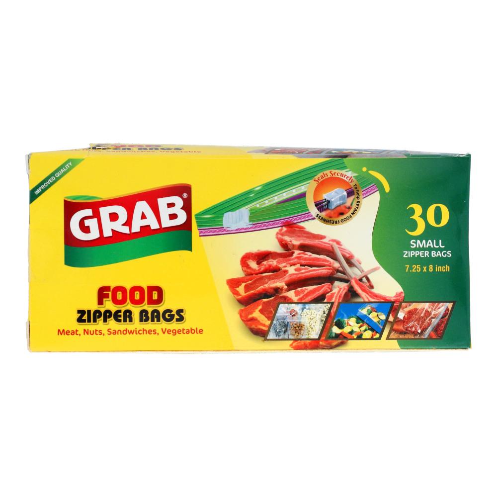 GRAB ZIPPER BAG 30 SMALL 7.25X8INCH