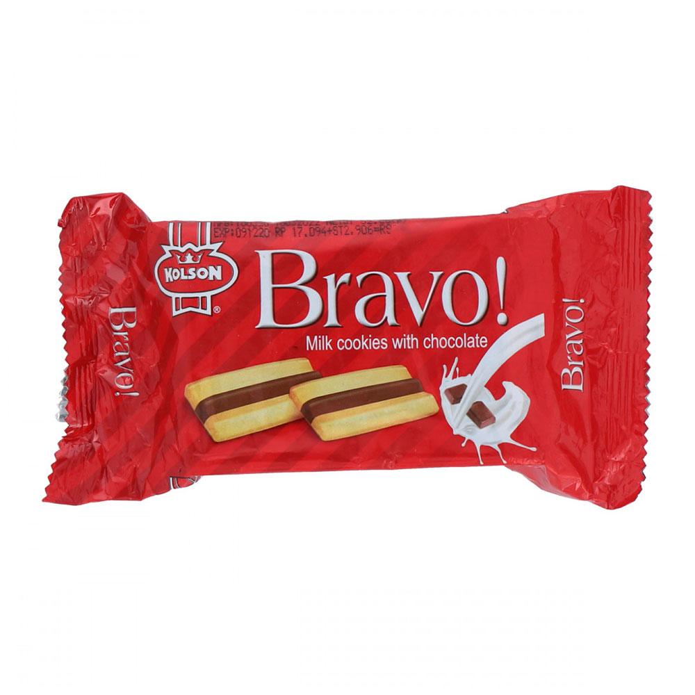 KOLSON BRAVO MILK COOKIES WITH CHOCOLATE 52.86G-BOX