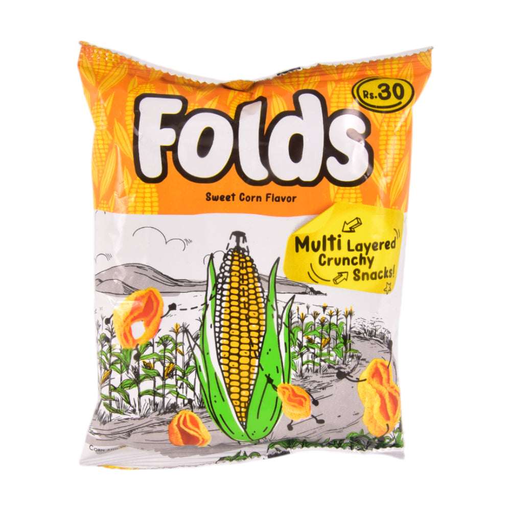 KOLSON FOLDS SWEET CORN FLAVOR SNACKS 21 GM