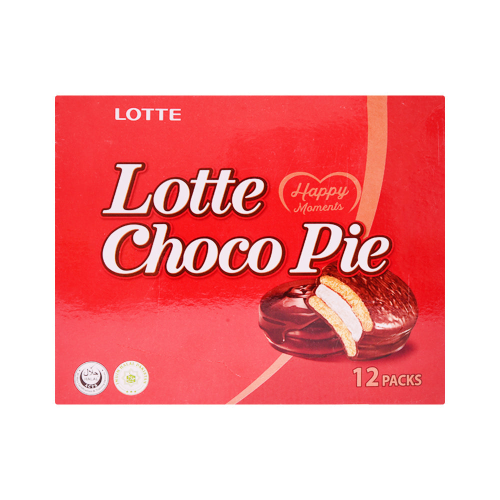 LOTTE CAKE CHOCO PIE 23 GM PACK OF 12 PC BOX