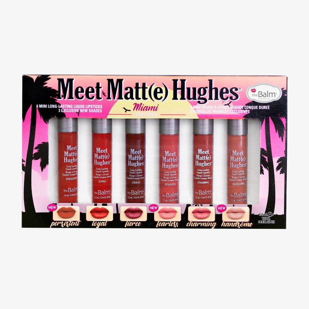 THE BALM MEET MATTE HUGHES MINI LIP SET VOL MIAMI