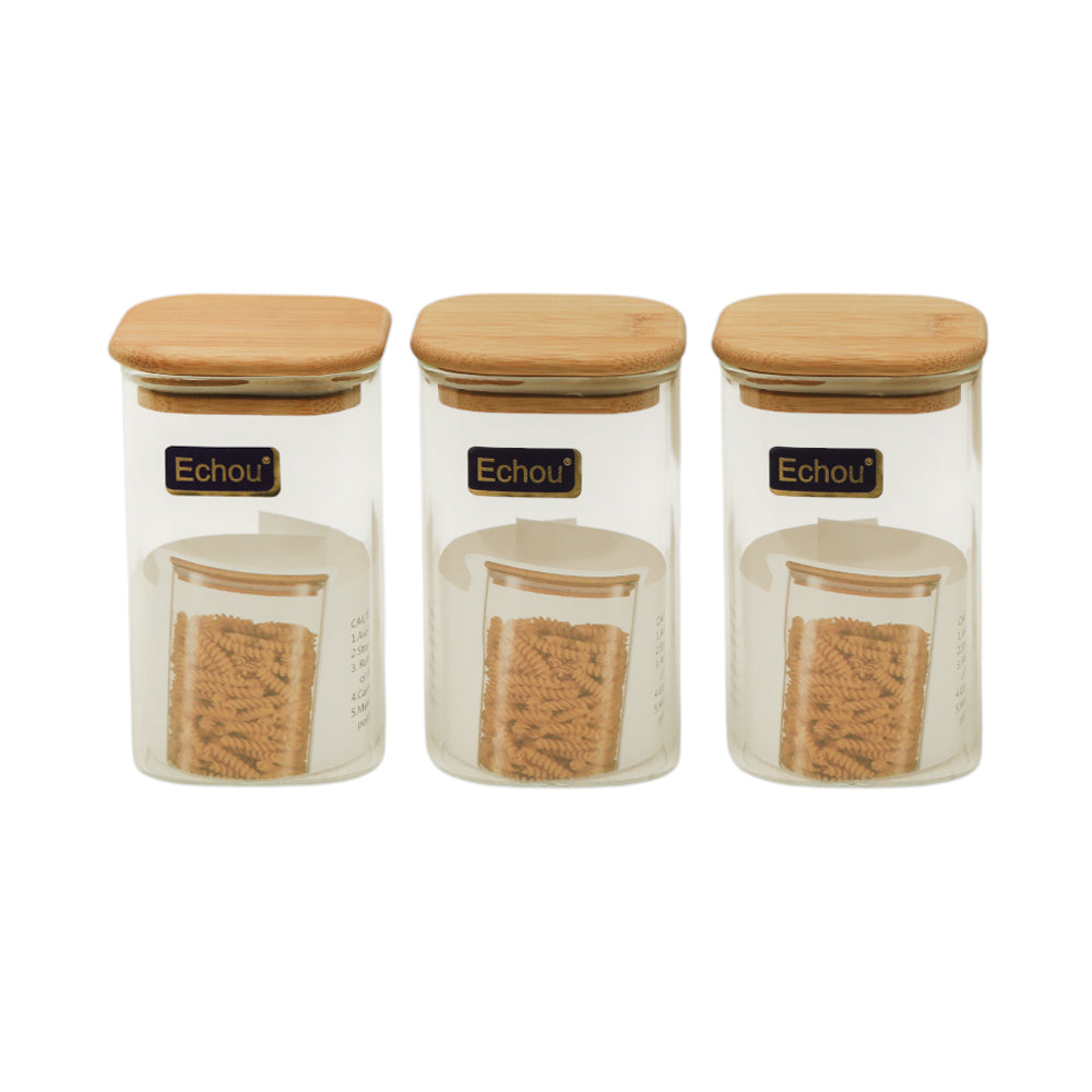 JAR SET 3PC ECHOU SQUARE GPG16-280/L3