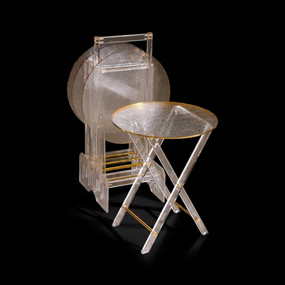 ACRYLIC TABLE 4PC SET IR ZD11T