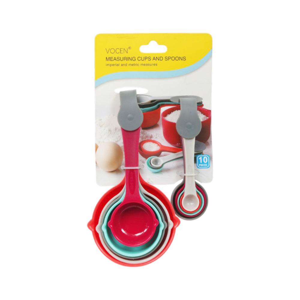 MEASURING CUP WITH SPOON SET 10PC 100040 ZIK