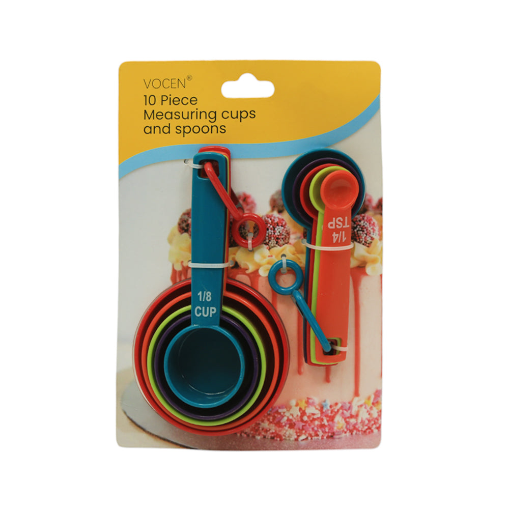 MEASURING CUP WITH SPOON SET 10PC 100193 ZIK