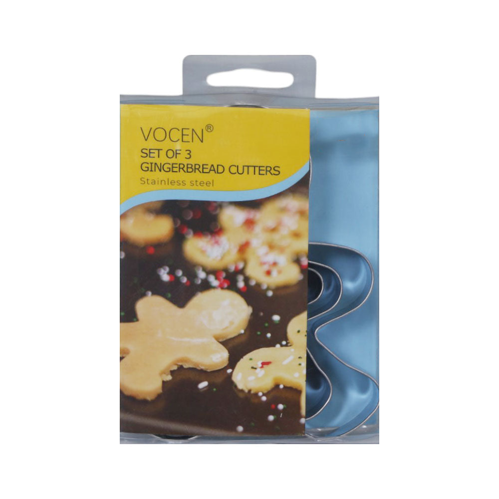COOKIE CUTTER GINGERBREAD SET 3PC 100305 ZIK