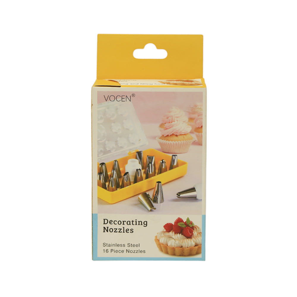 DECORATING NOZZEL SET 16PC IR 100838