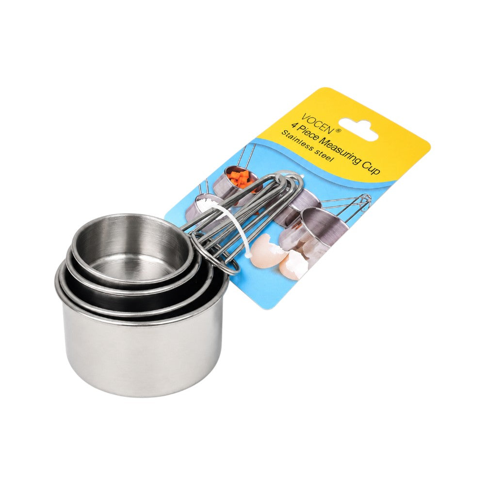 MEASURING CUP SET 4PC STEEL VOCEN 101188 ZIK