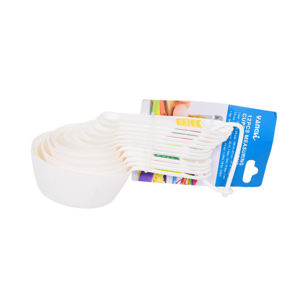 MEASURING CUP WITH SPOON SET 12PC 400025
