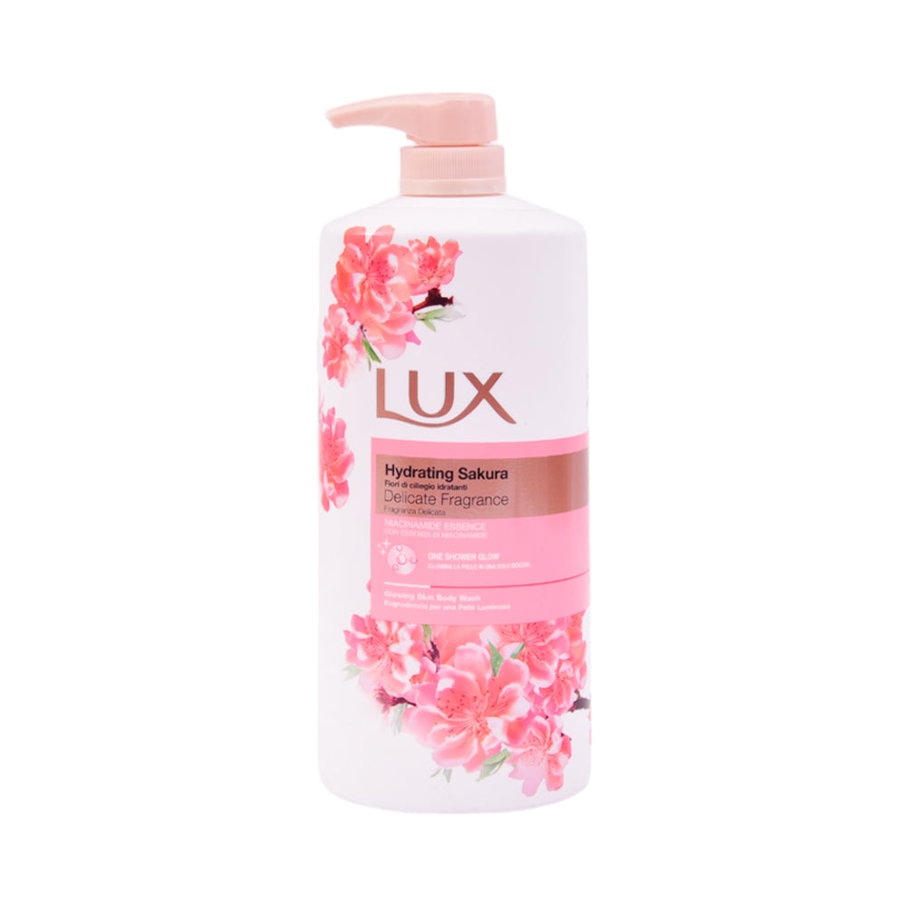 LUX SHOWER GEL HYDRATING SAKURA DELICATE FRAGRANCE PUMP 1LTR