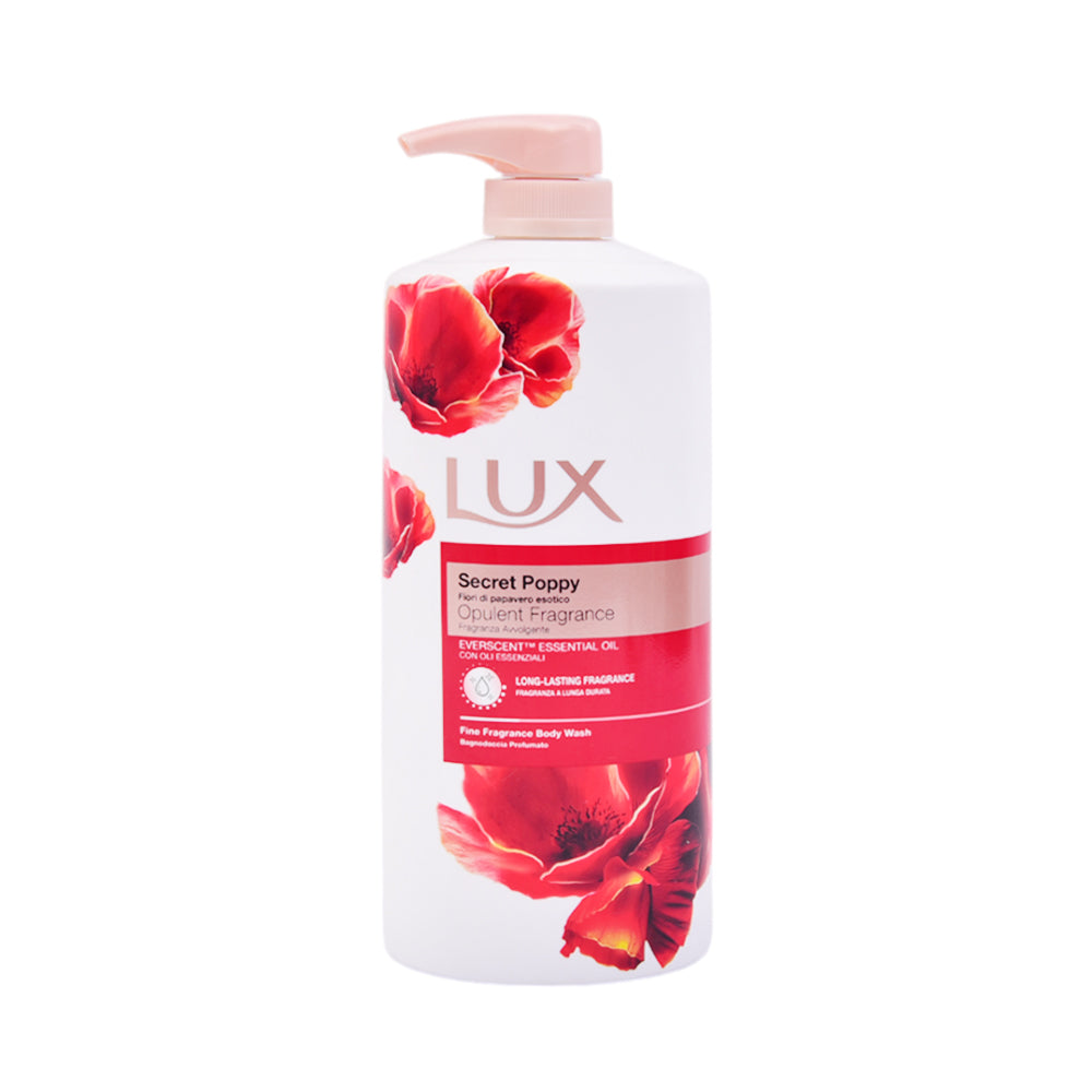 LUX SHOWER GEL SECRET POPPY OPULENT FRAGRANCE PUMP 1LTR