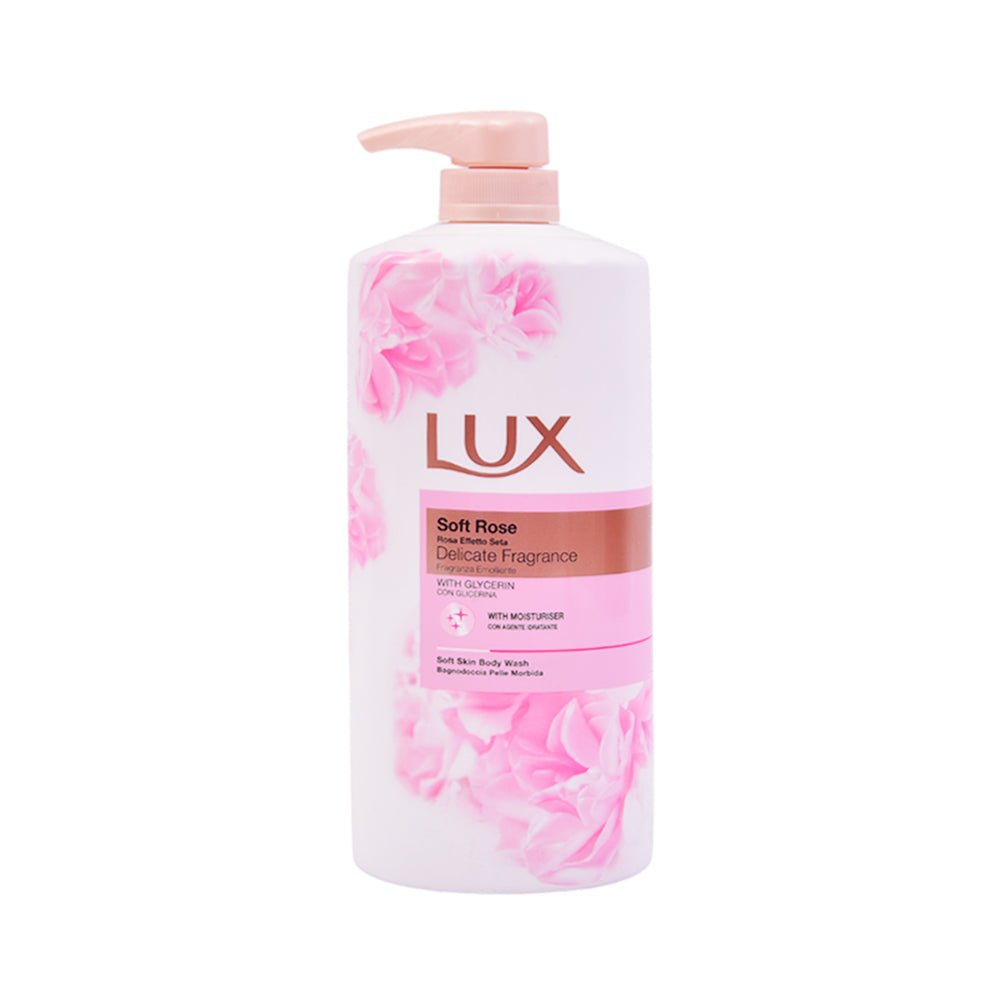LUX SHOWER GEL SOFT ROSE DELICALTE FRAGRANCE PUMP 1LTR