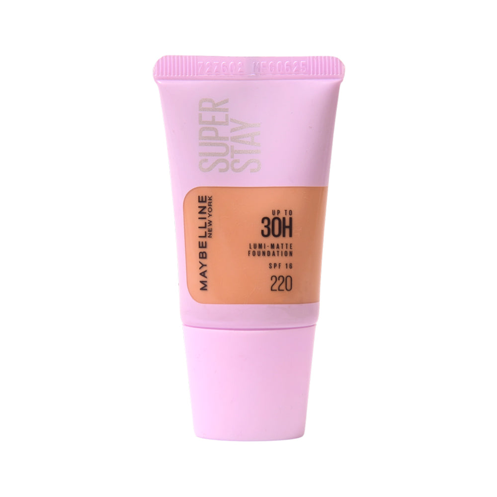 MAYBELLINE SUPERSTAY LUMI MATTE FOUNDATION 220 TUBE18ML AS X