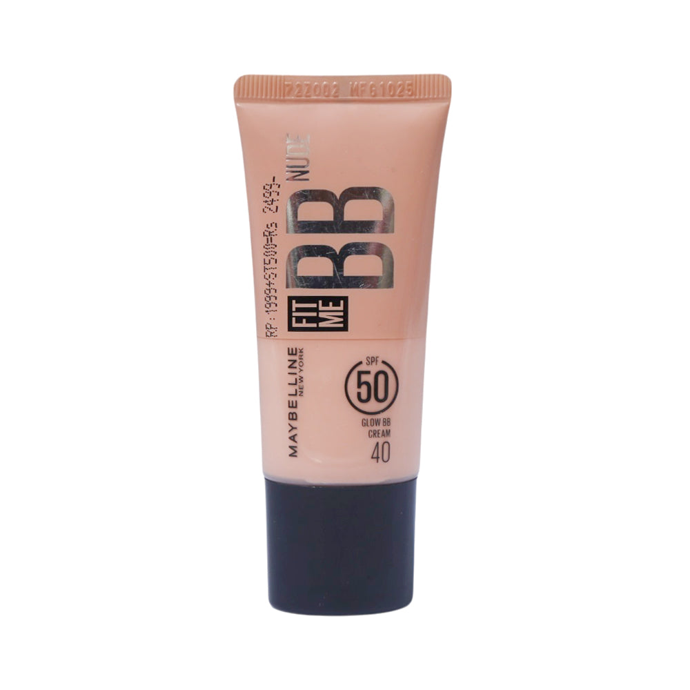 MAYBELLINE  FIT ME BB NUDE GLOW CREAM 40  SPF50  30ML
