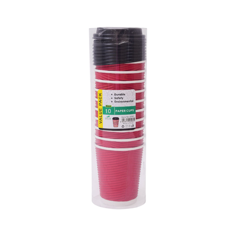 DISPOSABLE GLASS W-LID 10PC PACK IR H1-3