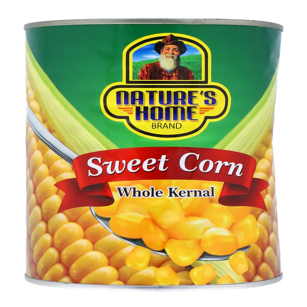 NATURES HOME SWEET CORN WHOLE KERNAL TIN 2500 GM – Al-Fatah