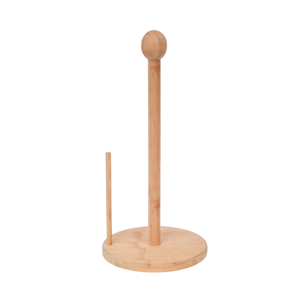 TISSUE ROLL STAND BAMBOO AT-BTRTT-L
