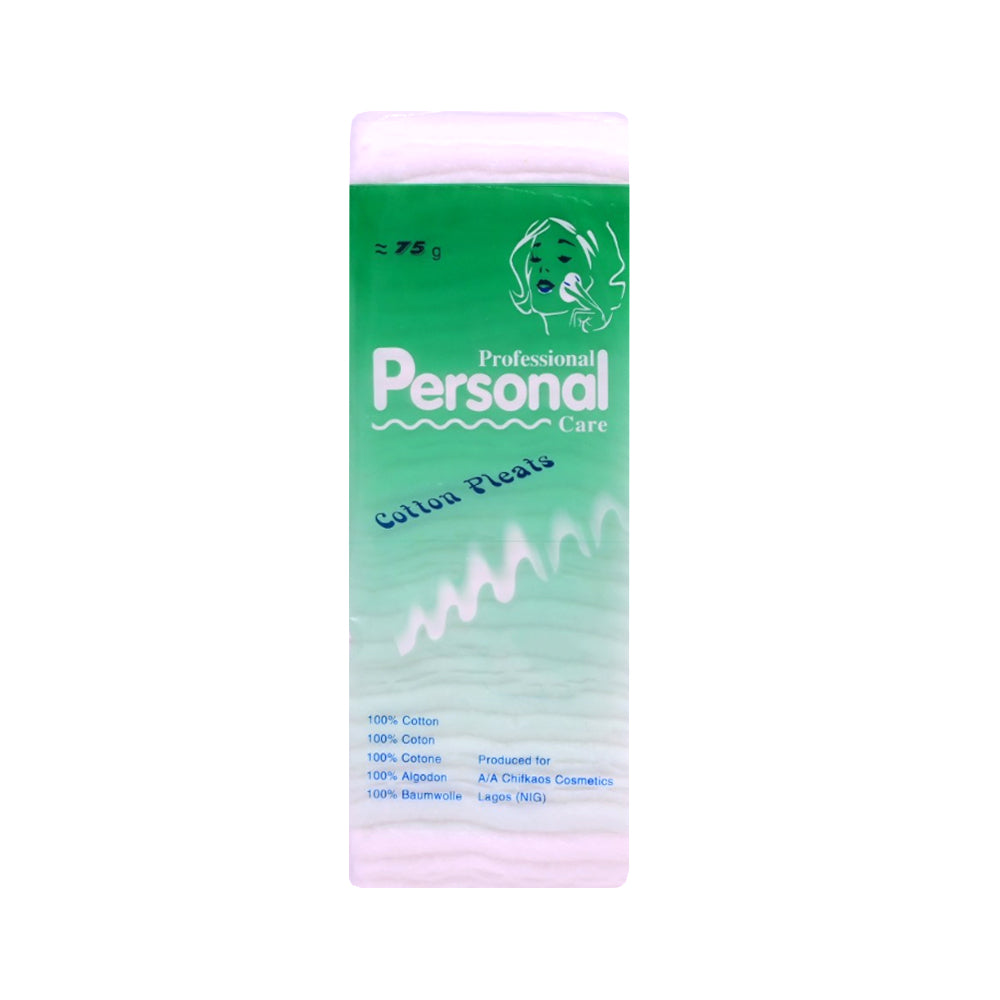 PROFESSIONAL PERSONAL CARE COTTON PLEATS 75G IR