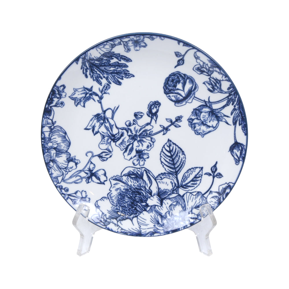 PLATE QUARTER PORCELAIN YHP7.5-101 BLUE