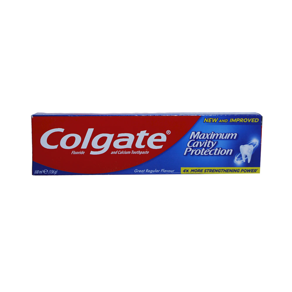 COLGATE TOOTH PASTE MAXIMUM CAVITY REGULAR 100 ML – Al-Fatah