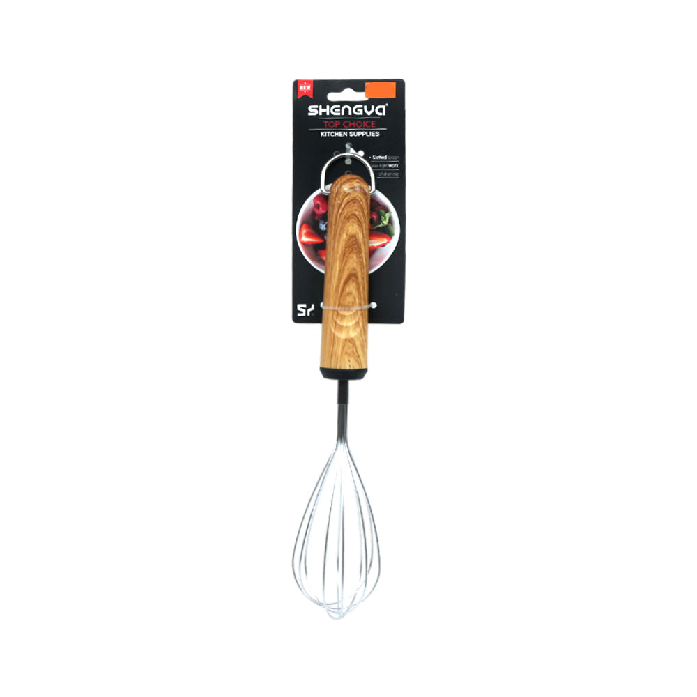 EGG MIXER SHENGYA WOODEN HANDLE K0926T ZIK