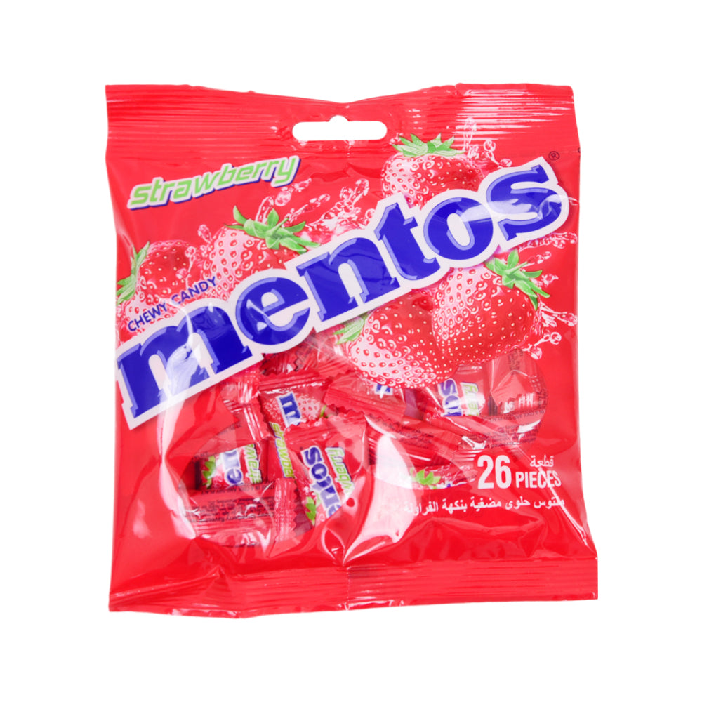 MENTOS MONO POUCH STRAWBERRY CANDY 70.2 GM