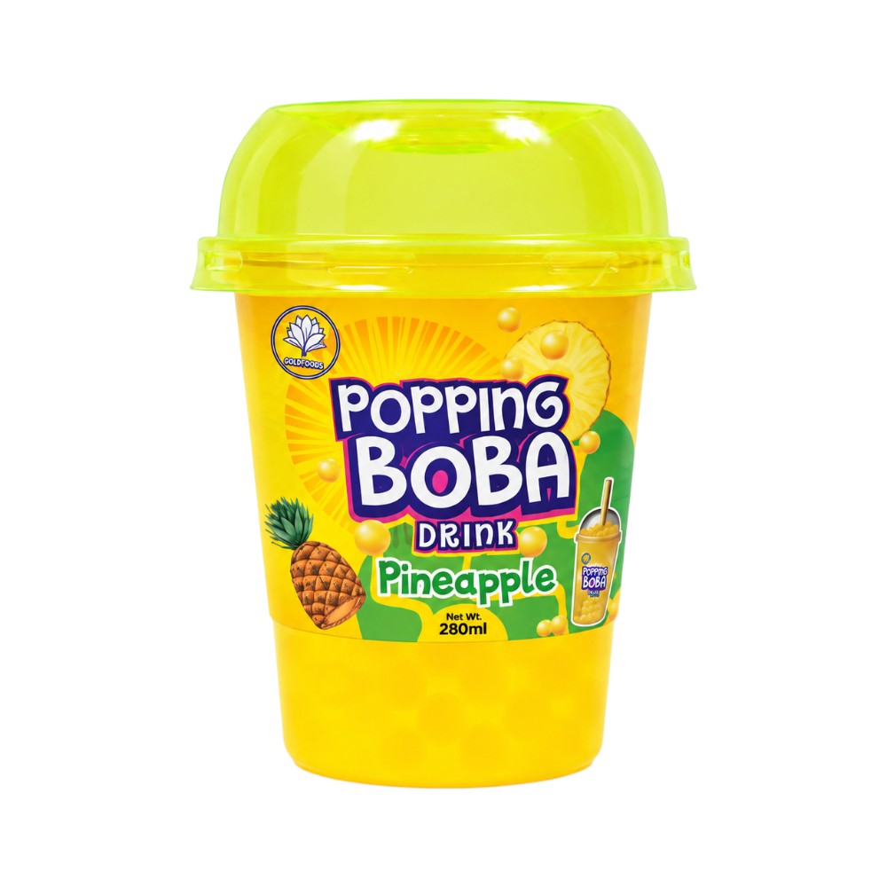DAFFODILS POPPING BOBA DRINK PINEAPPLE 280 ML