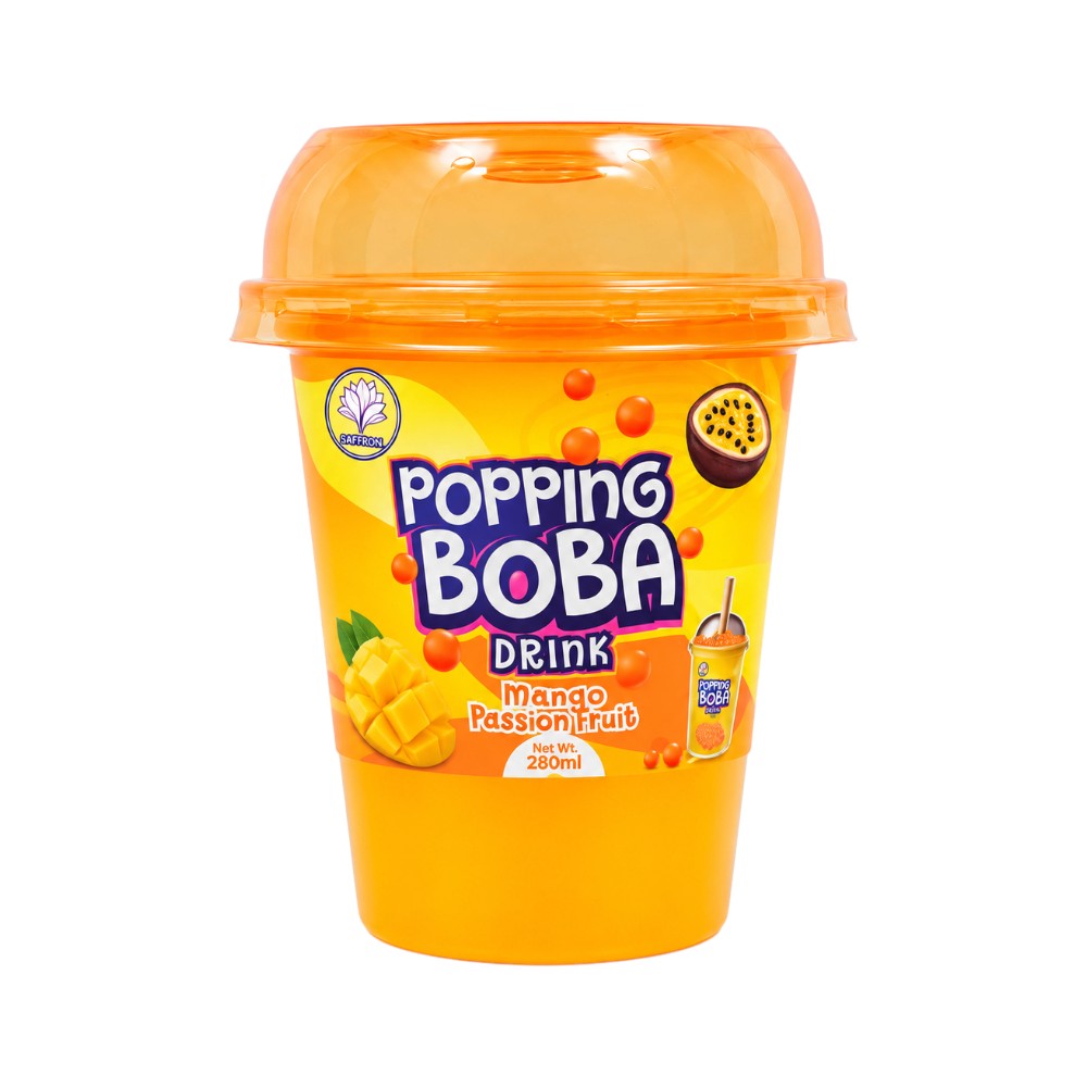 DAFFODILS POPPING BOBA DRINK MANGO PASSION FRUIT 280 ML