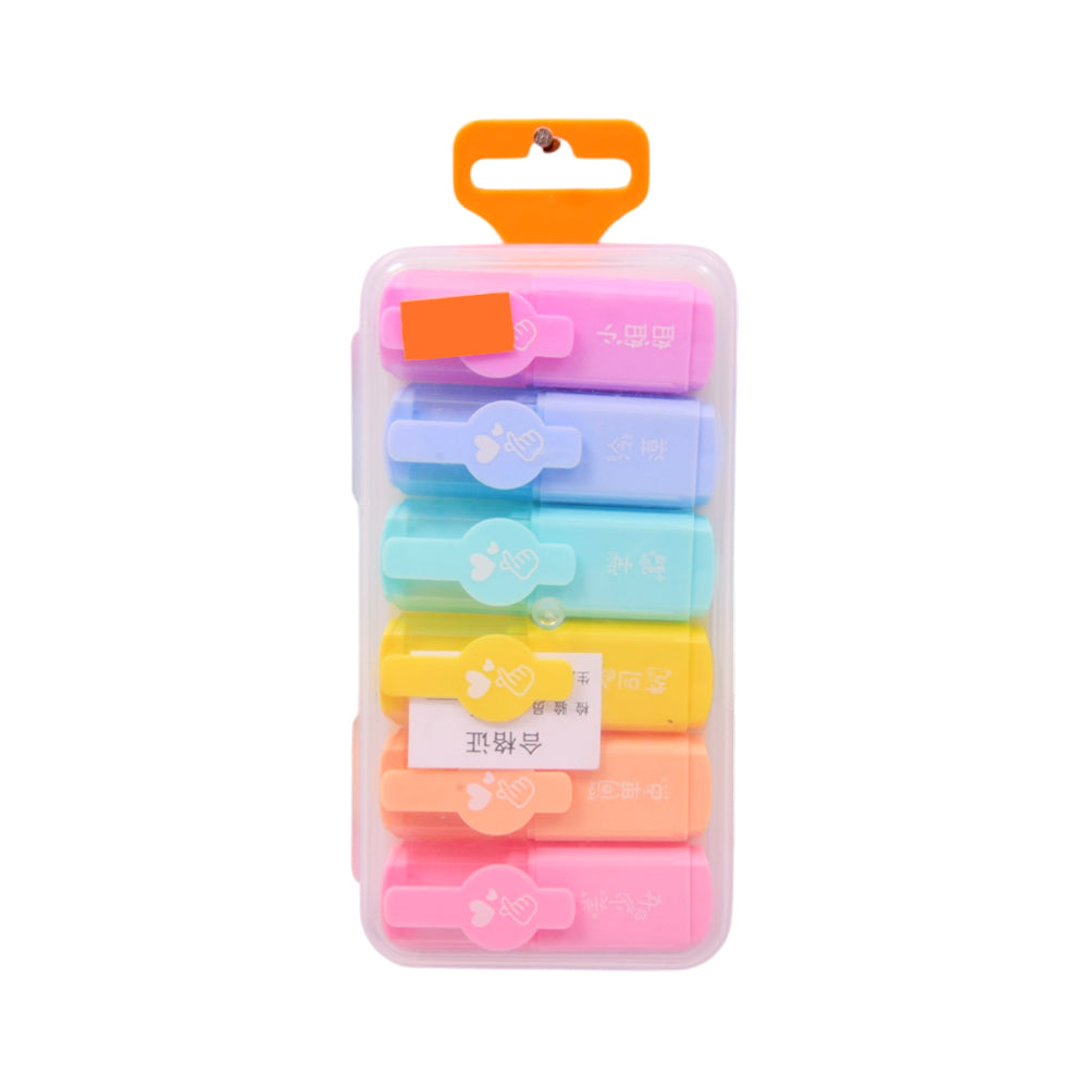 BC-732 FANCY HIGHLIGHTER 6PC PACK Z.B