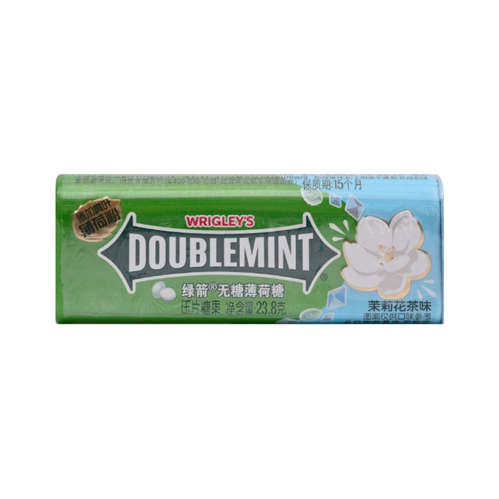 WRIGLEYS DOUBLE MINT SUGER FREE CANDY JASMINE TEA 23.8 GM