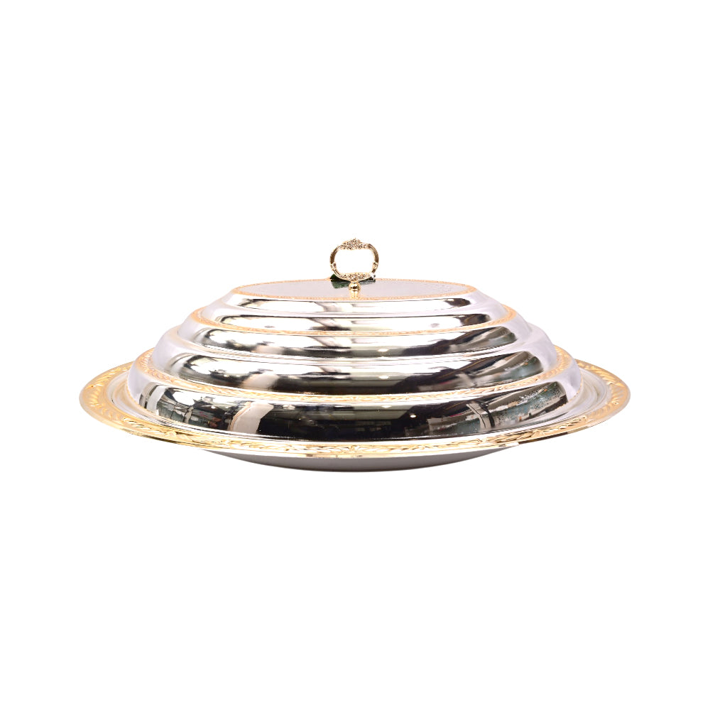DISH SERVING STEEL JIAMEI IR T807L/SG