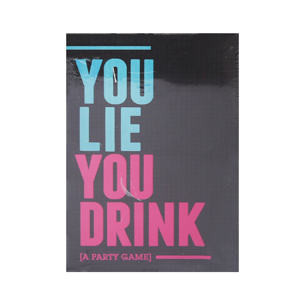 0162T-16 YOU LIE YOU DRINK CARD GAME IR